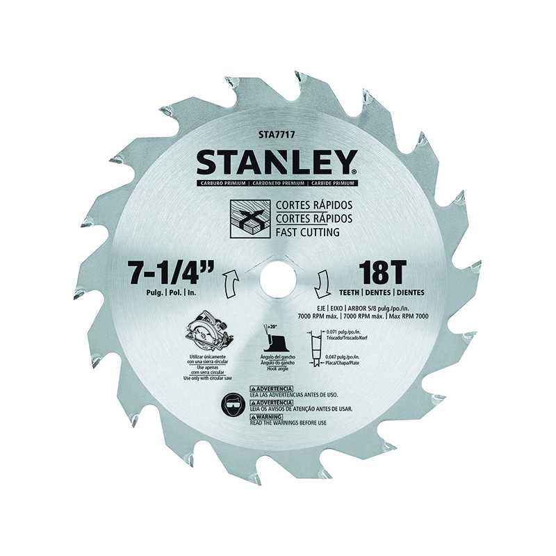 Stanley 7-1/4 Inch Circular Saw Blade, STA7757 (Pack of 50)