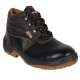 Hillson Workout High Ankle Steel Toe Black Work Safety Shoes, Size: 9