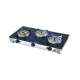 Bajaj Majesty Jewel Bubble 3 Burner Digital Colour Gas Cooktop