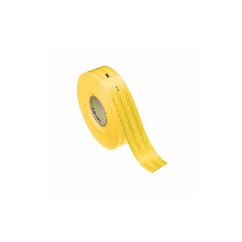 3M 2 Inch Yellow Prismatic Grade Reflective Tape, Length: 50 Ft