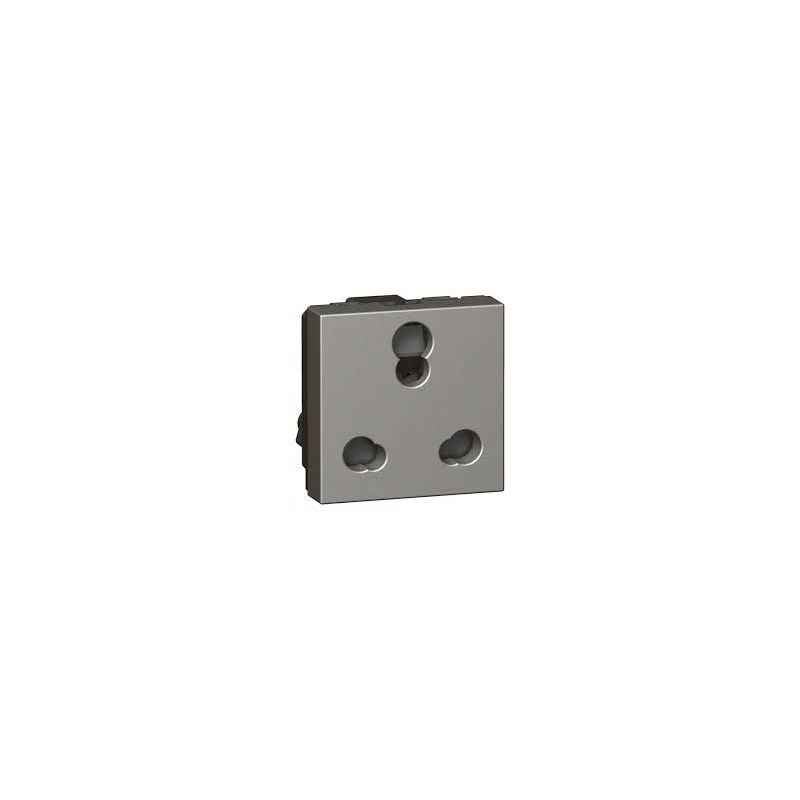 Legrand Arteor Indian Standard Socket - 15 & 16 A 2P Euro/Us 1 Module, 5726 04 (Pack of 3)