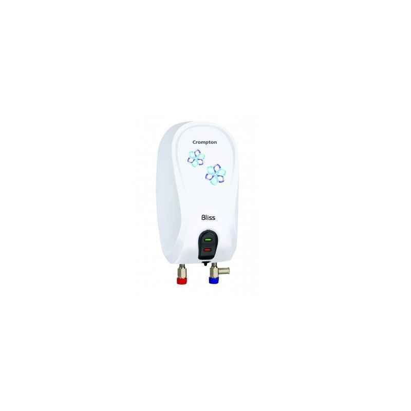 Crompton 1 Litre Bliss White Instant Geyser and Water Heater, AIWH01BLISS(3KW)-WHT