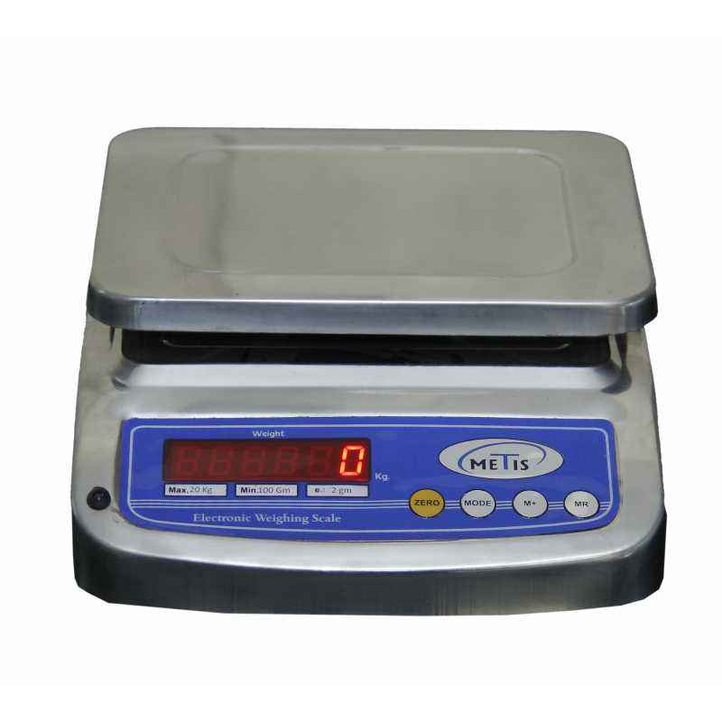 Metis 15kg and 1g Accuracy Stainless Steel Counter Weighing Scale