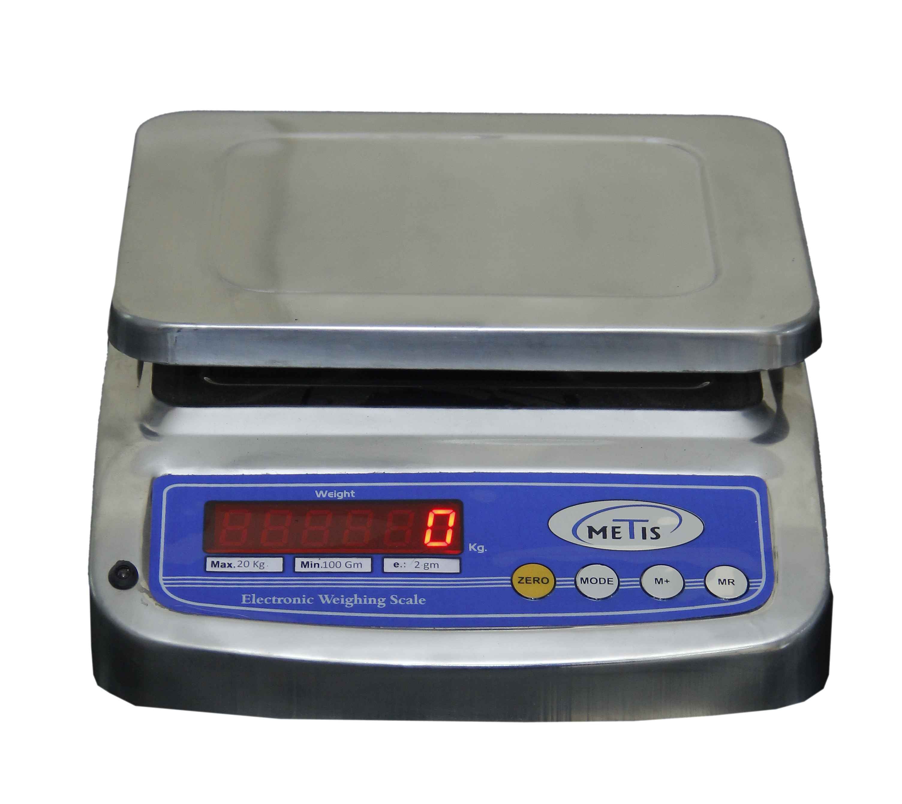 Buy Metis Stainless Steel Counter Weighing Machine Weighing Capacity 10 Kg Online At 3699