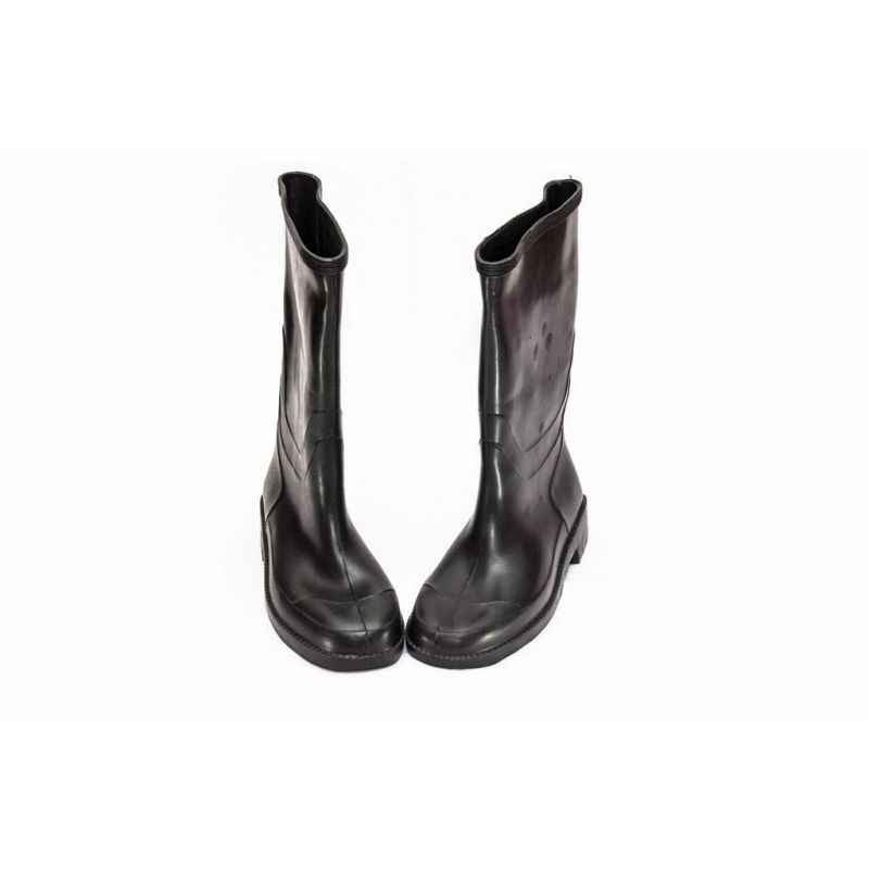 Power 14 Inch Round Toe PVC Work Gumboots, Size: 8