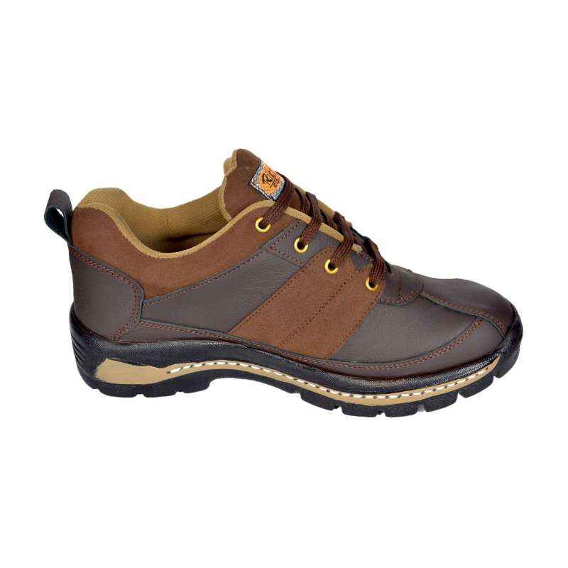 Rich Field SGS1120BRN6 Low Ankle Steel Toe Brown Safety Shoes, Size: 7