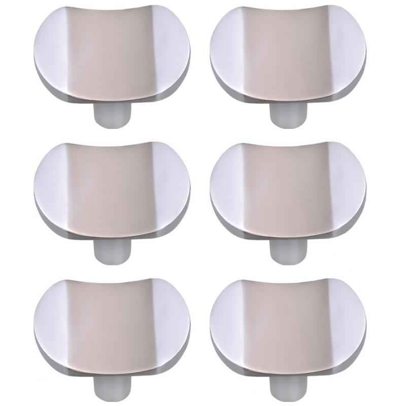 Abyss ABDY-1186 Chrome Finish Stainless Steel Cabinet Knobs (Pack of 6)