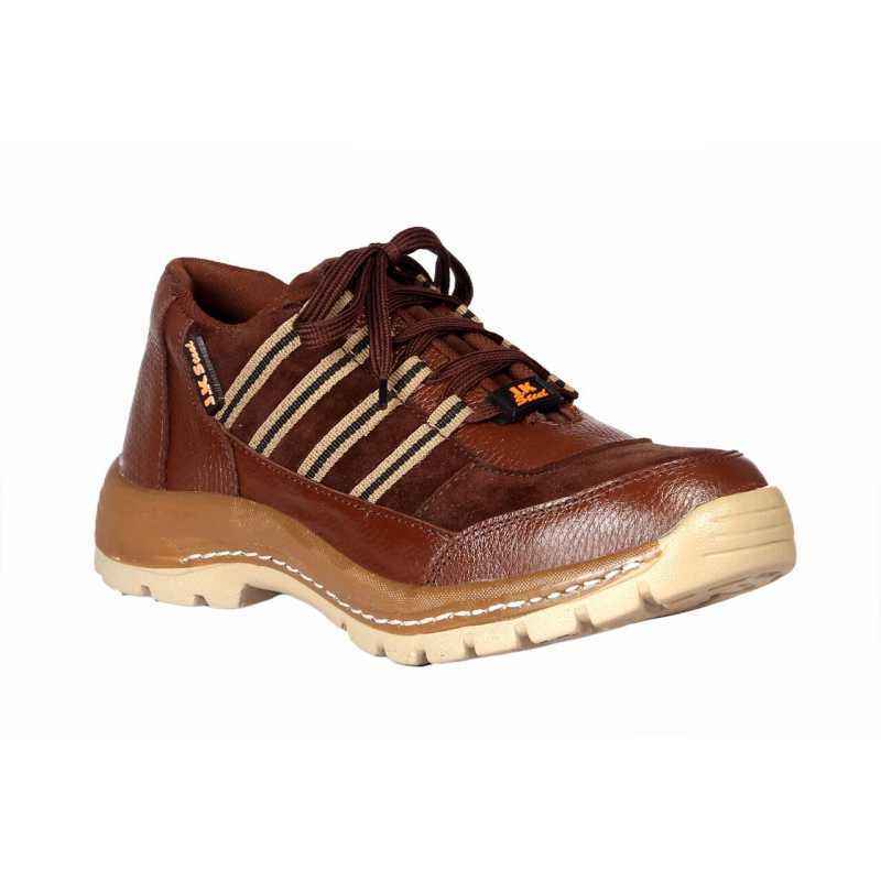 Jk Port JKPA064BRN Steel Toe Work Safety Shoes, Size: 9