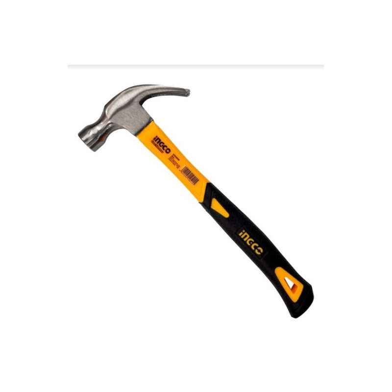 Ingco 220g Claw Hammer with Hard Plastic Handle