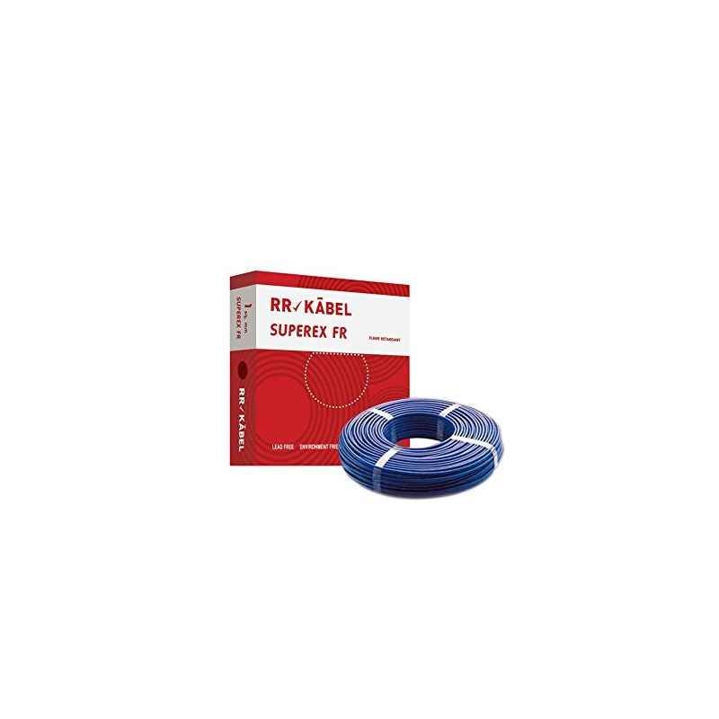 RR Kabel Superex-FR 1.5 Sq mm Blue PVC Insulated Cable, Length: 90 m