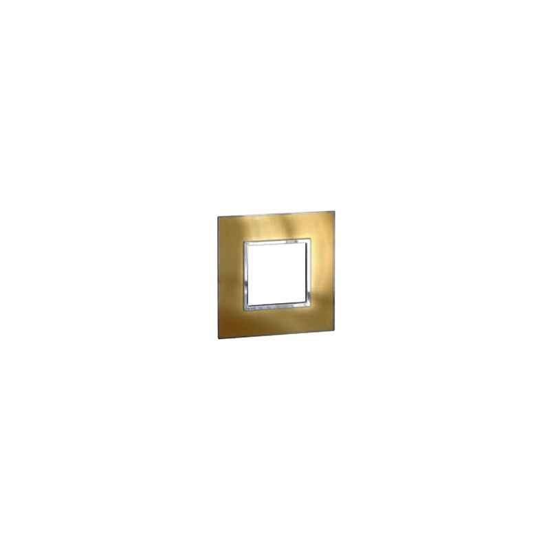 Legrand Arteor 1 Module Wood Light Oak Square Cover Plate With Frame, 5762 99