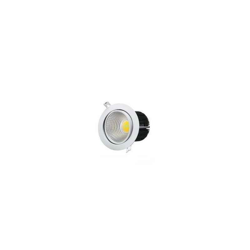 Itelec Luxglow 7W Warm White Round COB LED Downlight, ITLGW 07 RD WW