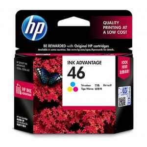 HP 46 Tri-color Original Ink Advantage Cartridge, CZ638AA