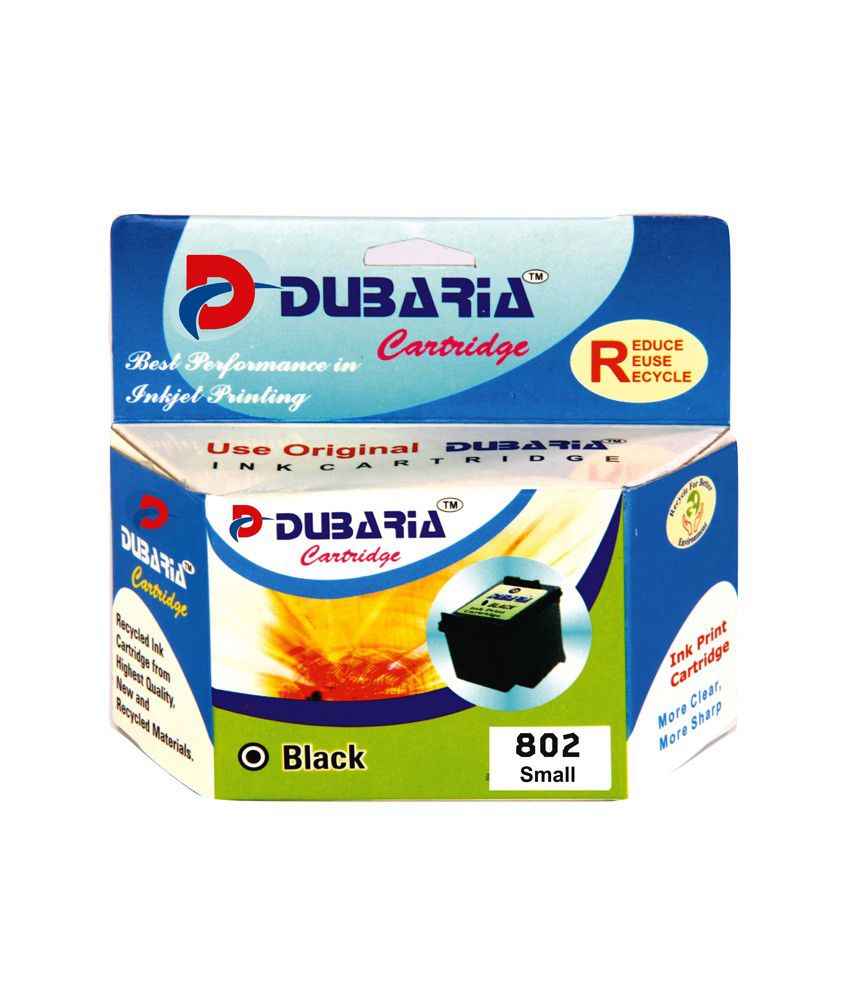Buy Dubaria 802 Black Ink Cartridge For 