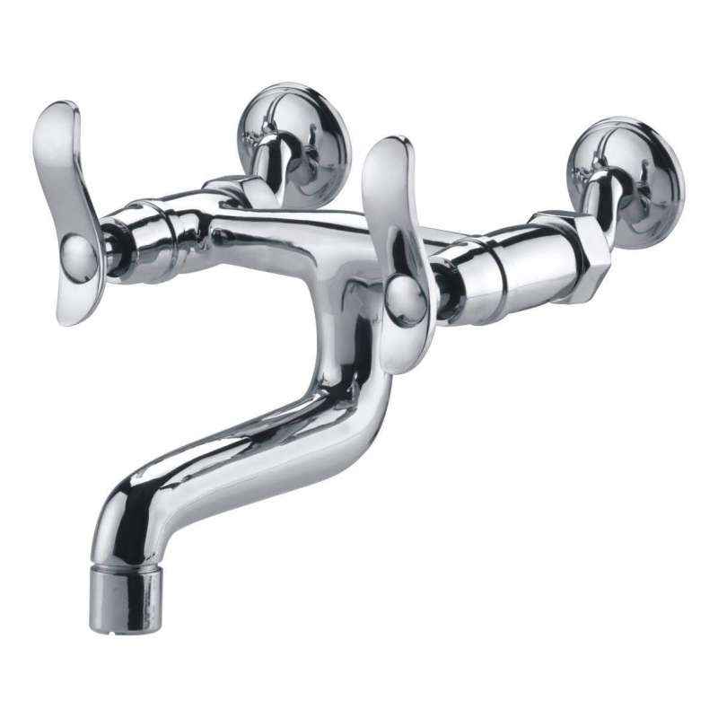 Riva Chrome Plated Non-Telephonic Wall Mixer with Flange, LC16