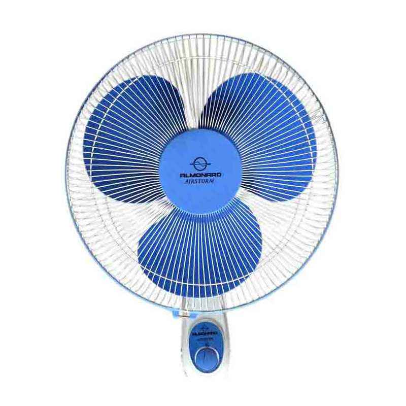 Almonard 16 Inch 1350rpm Blue Airstorm Wall Mounting Fan, Sweep: 400 mm