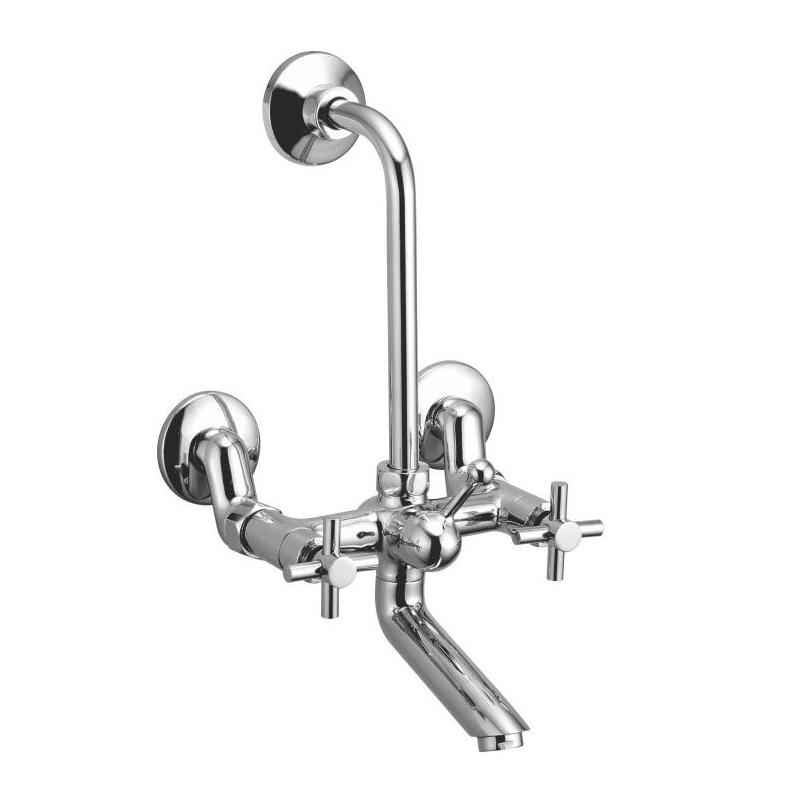 Kamal Cross Wall Mixer with L Bend with Free Tap Cleaner, COR-2142