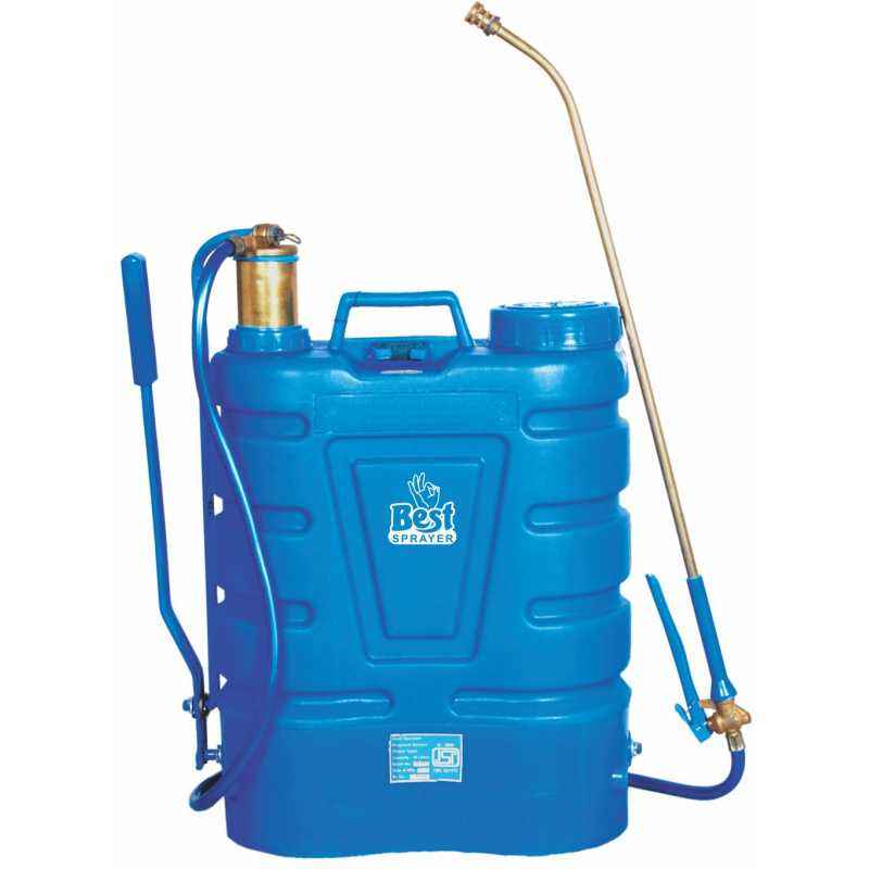 Best Sprayer Hariyali-08 Blue Knapsack HDPE Tank with 8 Nozzle Set Garden Sprayer, Capacity: 16 L