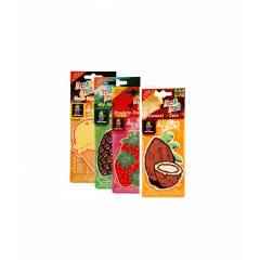 Air Show Vanilla, Wild Pine, Strawberry & Coconut Hanging Air Freshener Set, P36