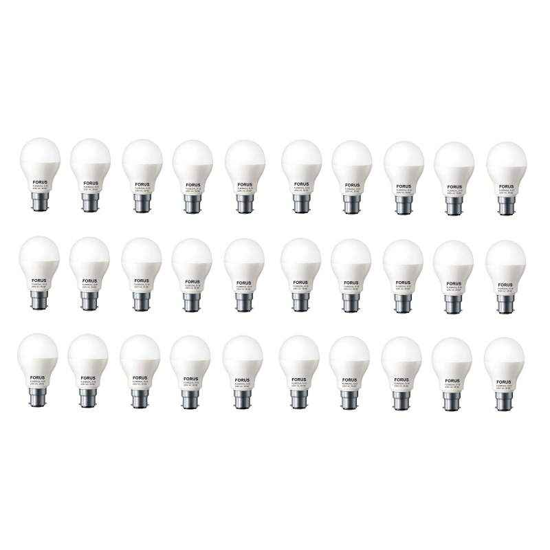 FORUS 5W White LED Bulb (Pack of 30)