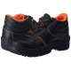 Aktion Rainbow R-704 Black & Orange Steel Toe Work Safety Shoes, Size: 7