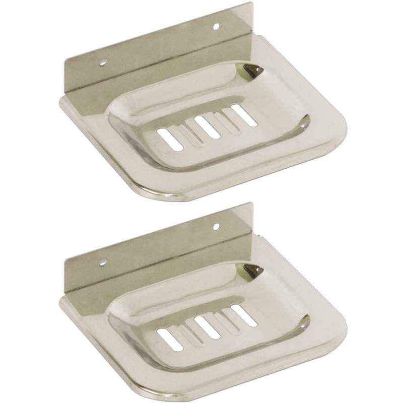 Doyours Royal Series 2 Pieces Square Plate Soap Dish/Soap Holder Set, DY-0452