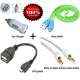 Evergreen Combo of OTG, Mobile Data Cable, Car Mobile Charger & Audio Cable