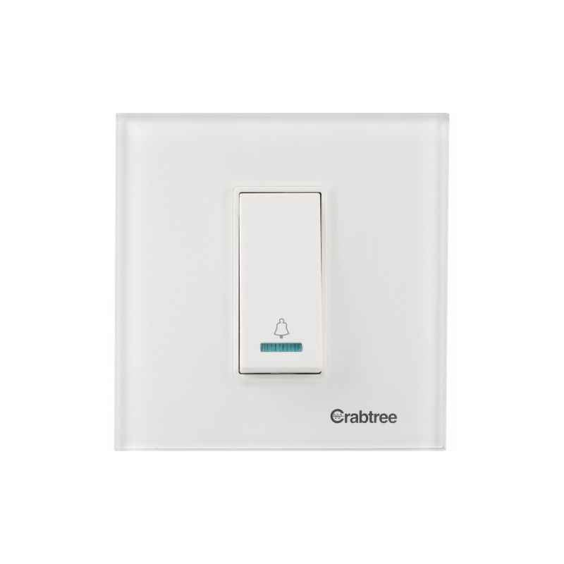 Crabtree Single Module Arctic White Cover Plate, ACMPGCWV01
