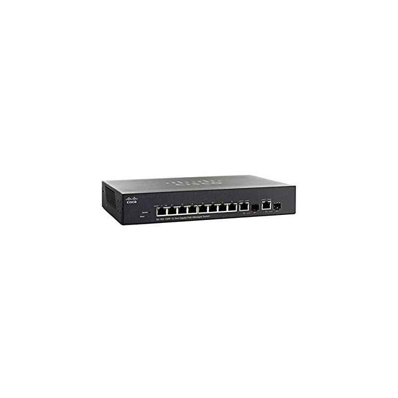 Cisco 10 Port Gigabit PoE+ Managed Switch, SG300-10PP