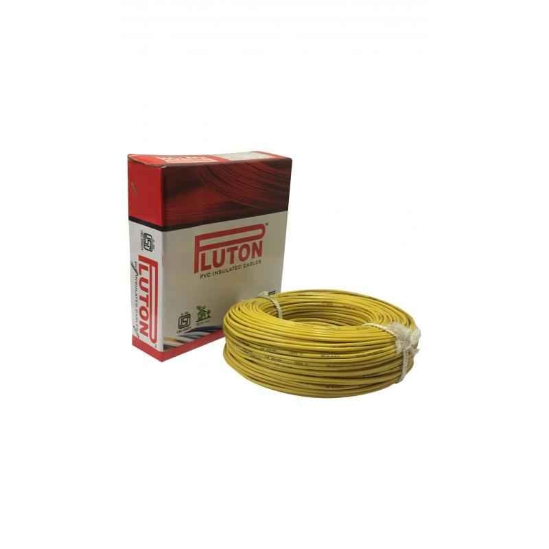 Pluton 0.75 Sq mm Yellow PVC Insulated Wire