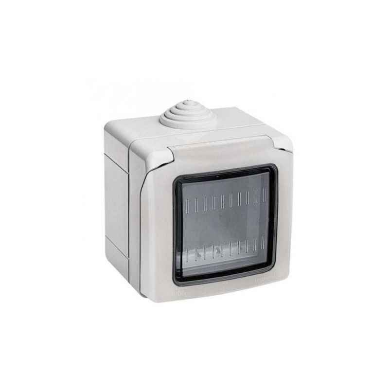 Legrand Arteor 1 Module Grey Plexo Box & Adaptor With PVC Membrane, 6806 11