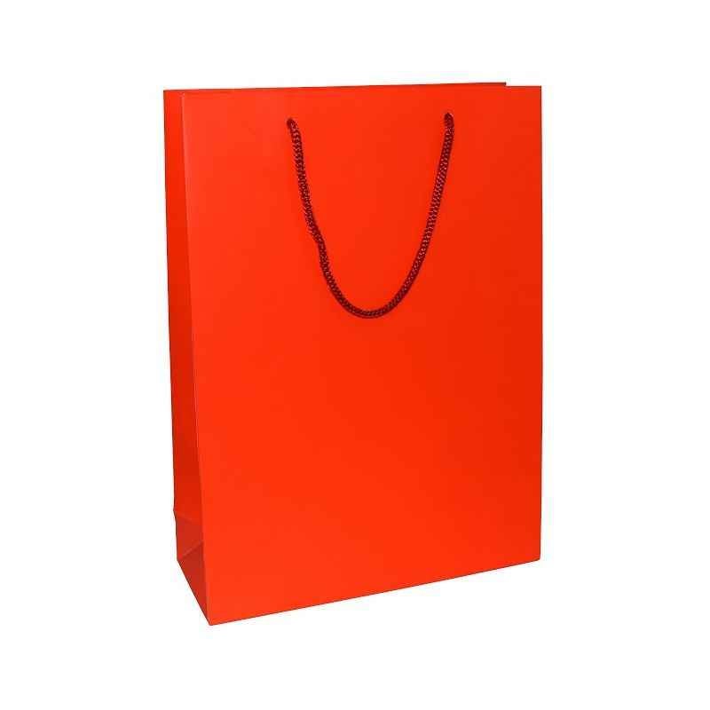 Aspen Matte Laminated Red Paper Bag, AC-029-020 (Pack of 96)
