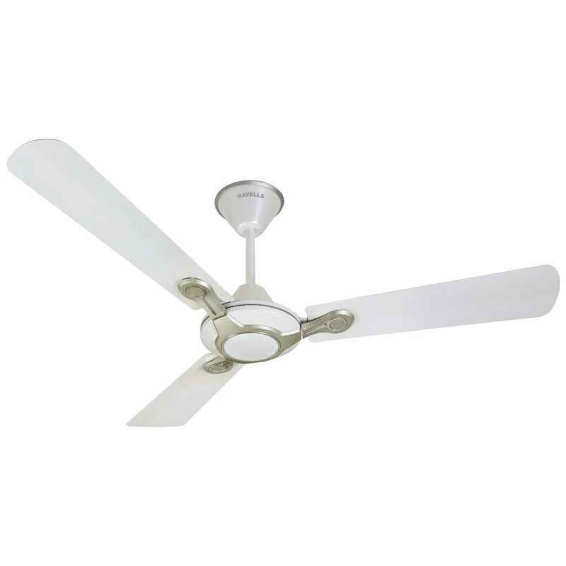 Havells Leganza Decorative 1200mm Pearl White Silver Ceiling Fan