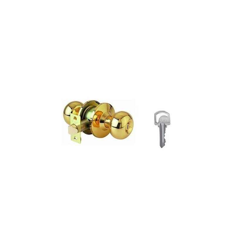 Godrej Classic Lock Brass Keyed Door Knob Lock, 3791