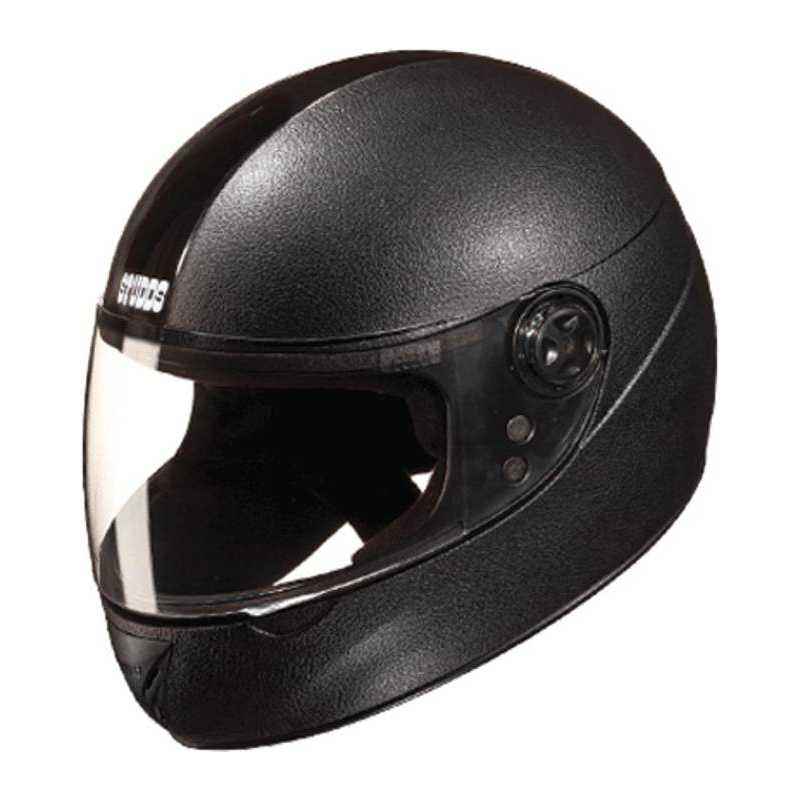 Studds Chrome Elite Black Full Face Helmet, Size (Large, 580 mm)