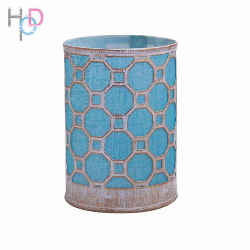 Height of Design HODNL84 Blue Gold Octagon Night Lamp
