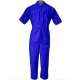 Ishan Royal Blue Poly Cotton Half Sleeve Fabric Boiler Suit, 5403, Size: XXXL