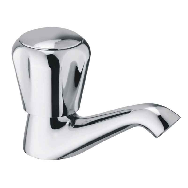 Snowbell Continental Brass Chrome Plated Pillar Faucet