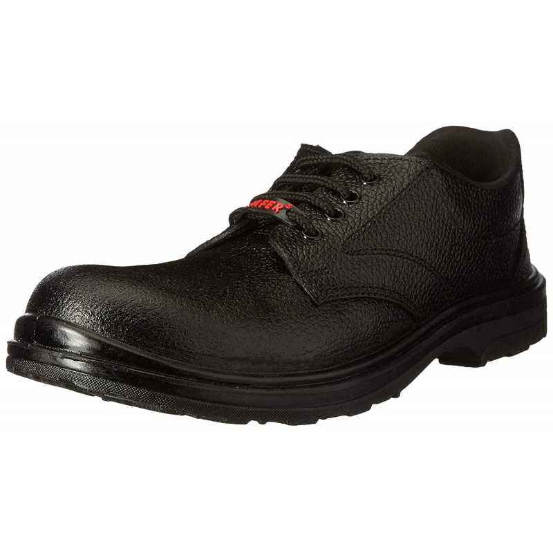 Aktion Safer-PVC Black Steel Toe Safety Shoes, Size: 10