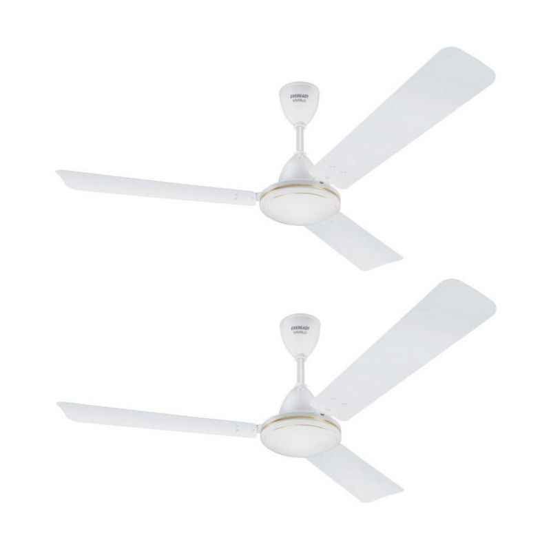Eveready 70W Vanilo White Ceiling Fan, Sweep: 1200 mm (Pack of 2)
