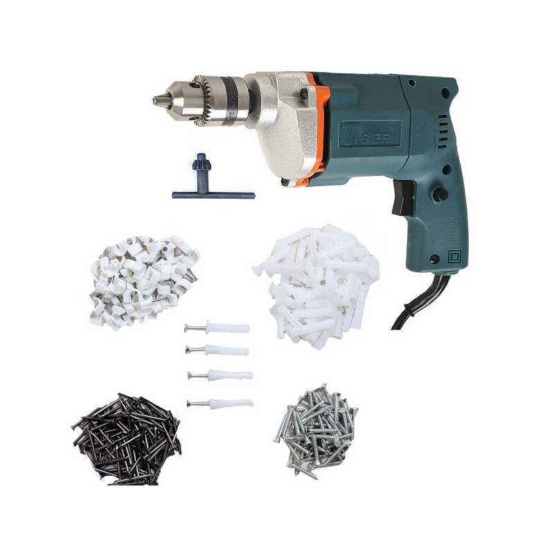 Tiger TGP10 10mm Electric Drill Machine with Home Used Kit
