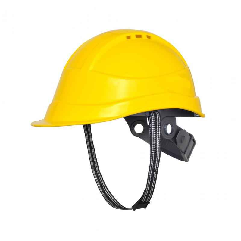 Asian Loto Ratchet Yellow Safety Helmets, ALC-SHR-Y