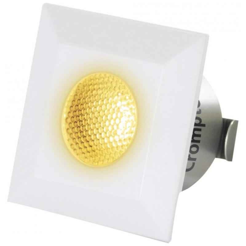 Crompton Star Domestic 2W Square LED Spot Light, LSSS2-WW (Pack of 6)