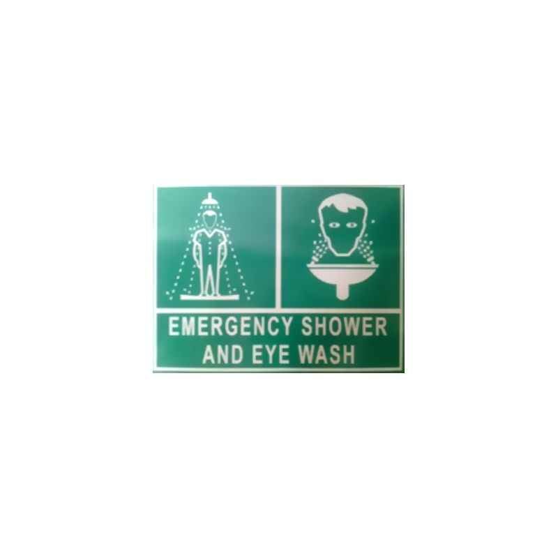 ITE 1x1 ft Reflective Emergency Shower Sign Board