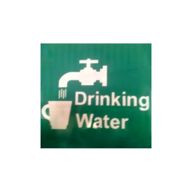ITE 1x1 ft Retro Reflective Drinking Water Sign Board