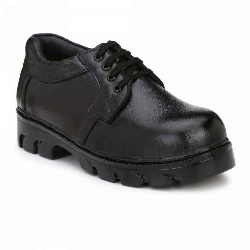 Timberwood TW34 Leather Steel Toe Black Work Safety Shoes, Size: 6