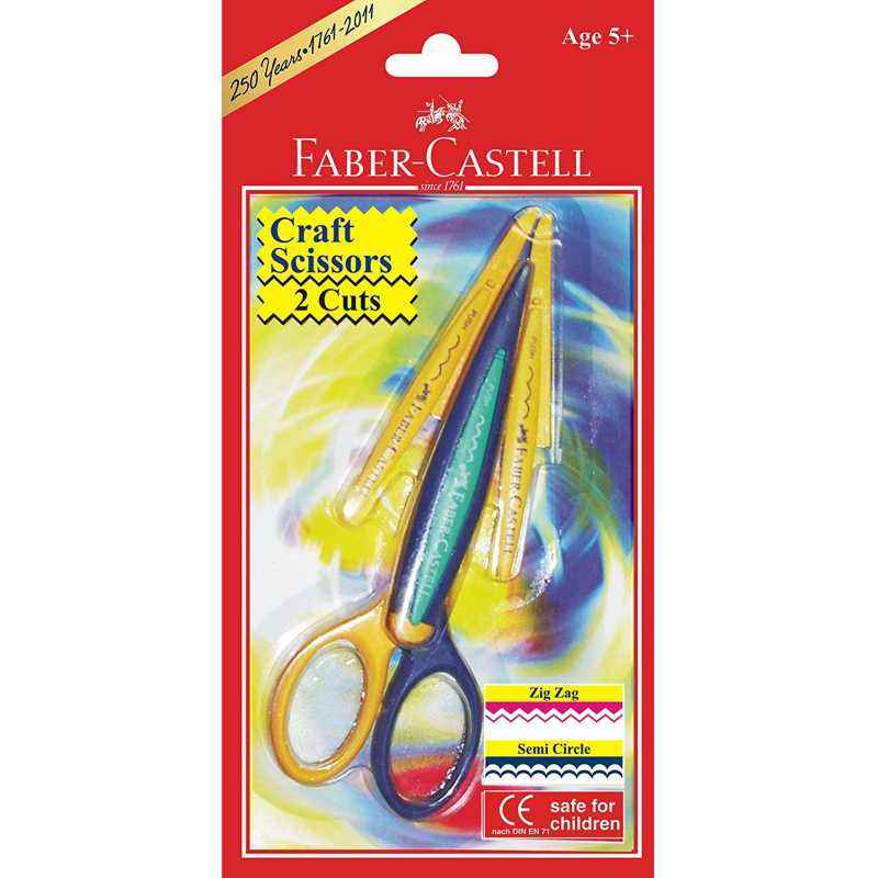 Faber-Castell Craft Scissor, 170201 (Pack of 2)