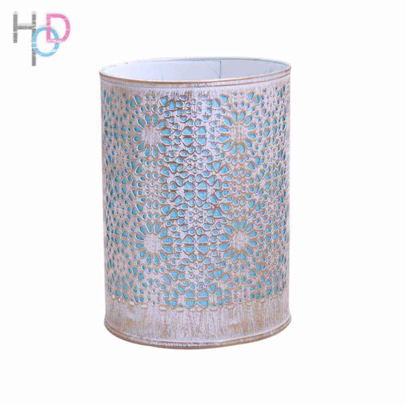 Height of Design HODNL94 Blue Gold Circles Night Lamp