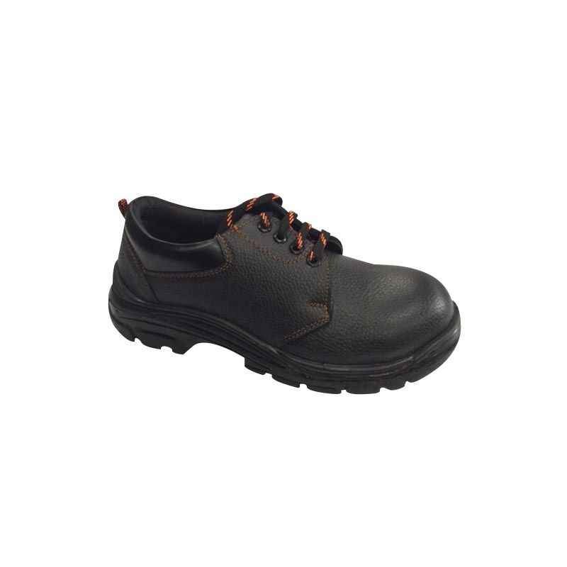 A.J Karter Steel Toe Black Safety Shoes, Size: 9