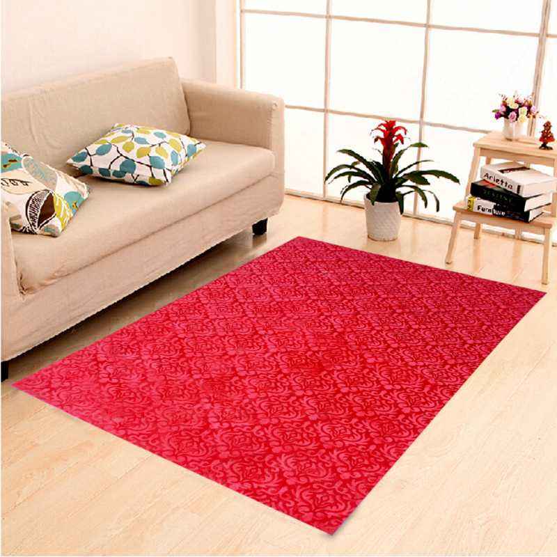 IWS Red Velvet Self Designs Carpet with Latex Backing, CRT230